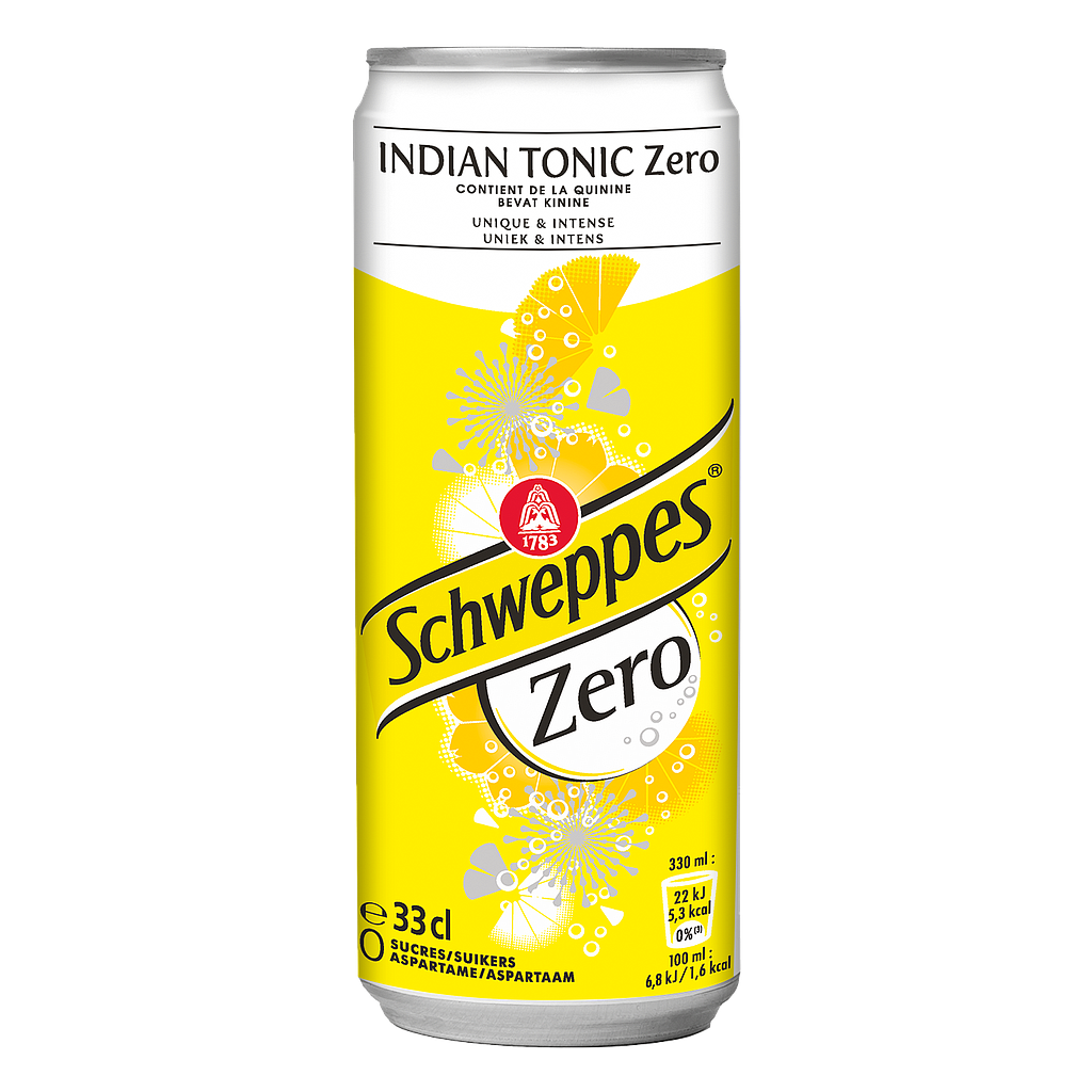 SCHWEPPES BLIK TONIC ZERO 24X33CL