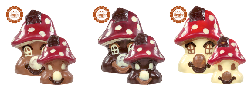 [HNX02] BGL CHAMPIGNON PETIT MIX DECO- 9 CM - 9 PIECE