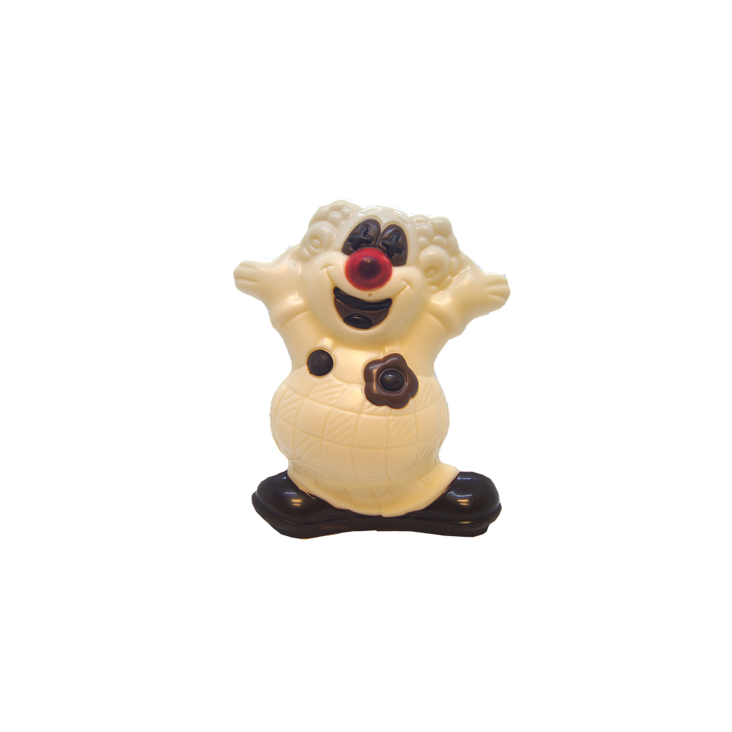 [HDW11] BGL CLOWN DECO BLANC- 15 CM -   4 STUKS
