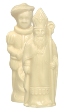 BGL ST NICOLAS & PERE FOUETTARD MINI 10 CM BLANC 1KG ( PRIJS/ KG )