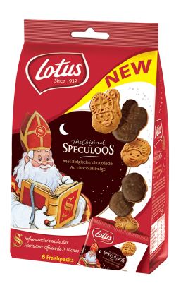 [7622] LOTUS SINTERKLAAS MINI MET CHOCOLADE 16 X 150 GR