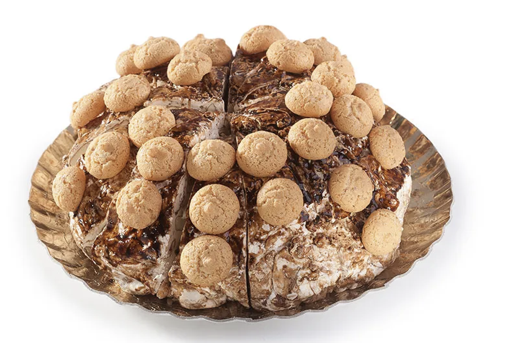 RIVOLTINI NOUGATTAART klein AMARETTO 1 KG