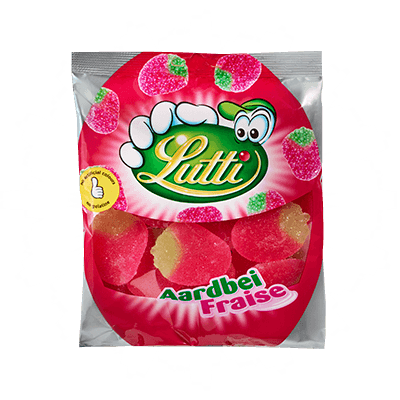 LUTTI AARDBEIEN 12X80GR