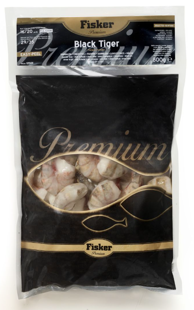 [179/000240] FISKER PREMIUM TIJGERGARNALEN GEPELD 1KG (16/20) <*_*>