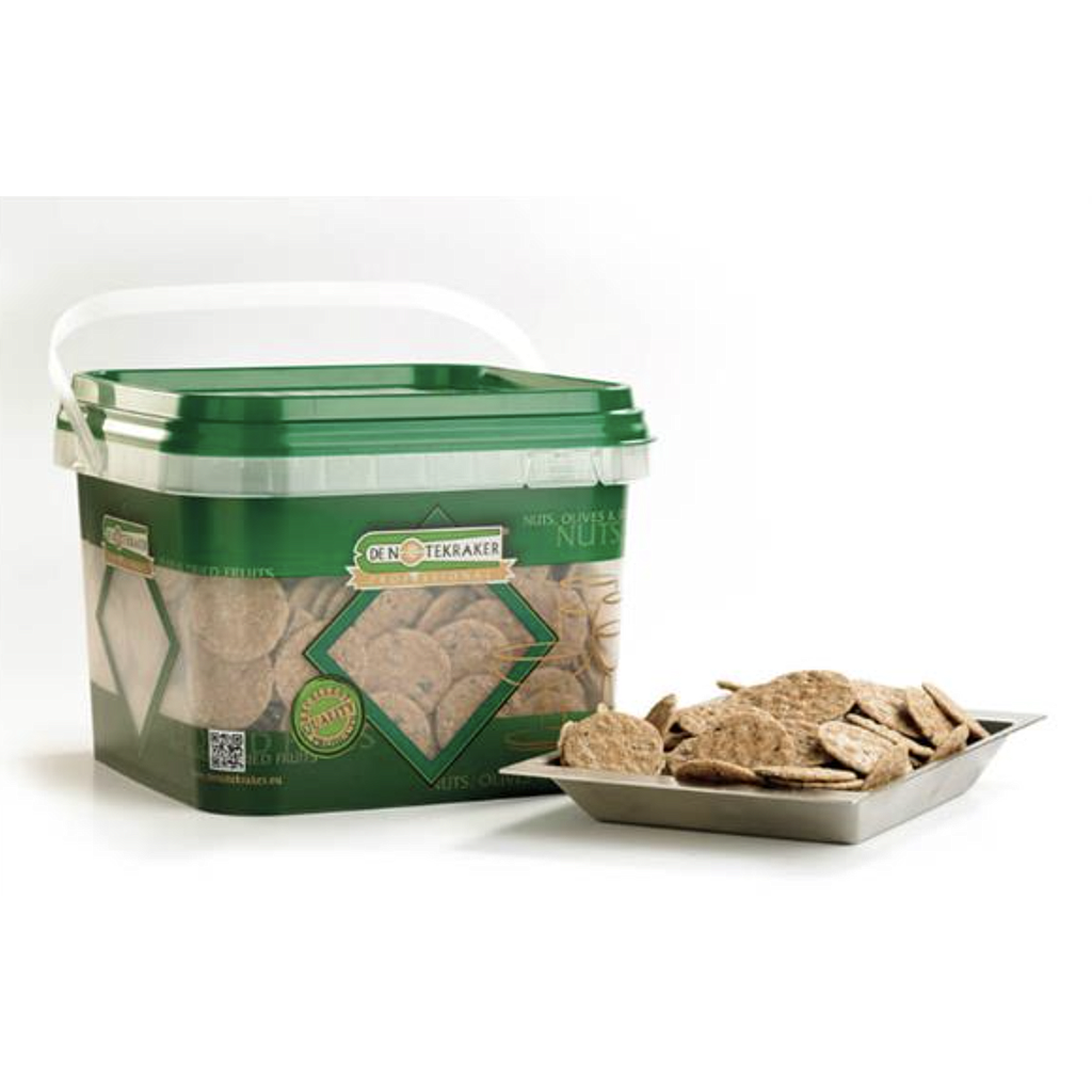 [DN/6445] DE NOTEKRAKER BLACK PEPPER CRACKERS 600GR