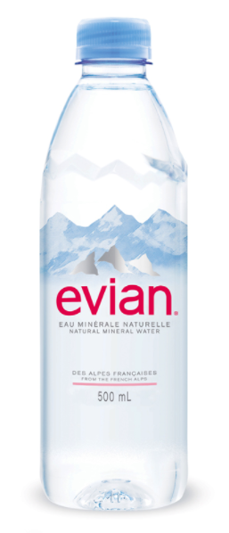 [114/000381] EVIAN ESSENCE-PRESTIGE 24X50CL (PET FLES)