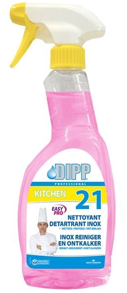 DIPP NR 21 INOX REINIGER EN ONTKALKER EASY PRO 500 ML SPRAY (6)