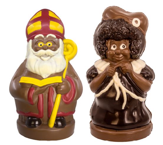 DE CHOCOLATERIE SINT & MARCO LIGHT MILK COLOURED 30 CM 2 + 2 ST