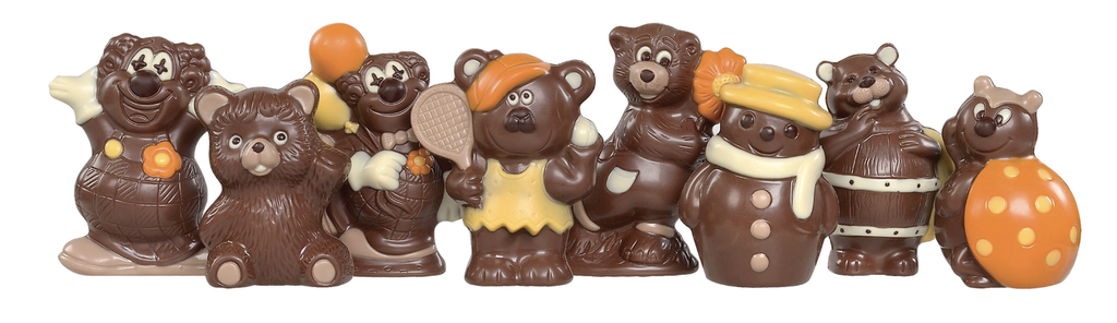 DESCH ASS LUXE DECO FIGUREN MARBRÉ 10-13 CM - 16 ST X 65 GR