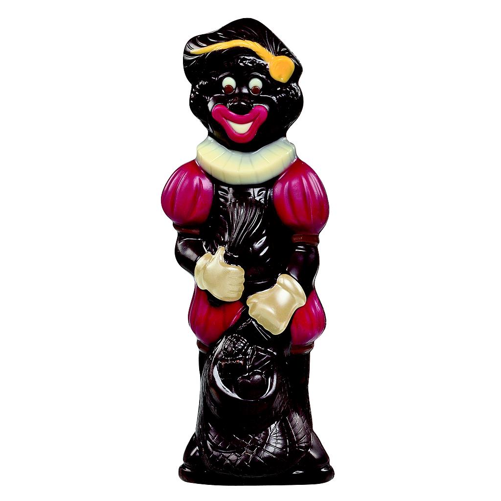 [SNRF45040] DESCH LACHENDE ZWARTE PIET FONDANT DECO R/G- 18 CM - 10 X 90 GR