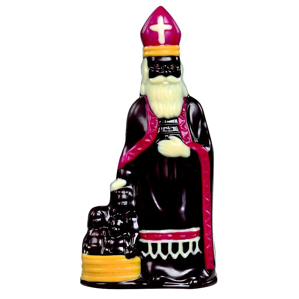 DESCH ST NICOLAS AVEC 3 ENFANTS NOIR DECO R/G -35 CM - 3 X 600 GR 