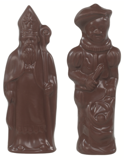 DESCHUTTER SINTERKLAAS & PIET MELK 14 CM - 40 X 50 GR 