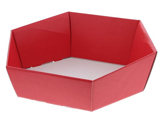 [KAR57076RO] #VERP - MAND ZESHOEKIG "LINO ROSSO" 29 X 23 CM ROOD