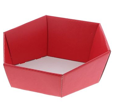 [KAR57075RO] #VERP - MAND ZESHOEKIG "LINO ROSSO" 20,5 X 17 CM ROOD