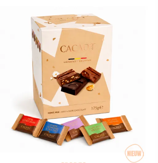 CACHET MINI MIX BOX MELK EN PUUR 12 X 175 GR