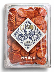 CARSODO PEPPERONI 400 GR (8) <**>  -- BESTELARTIKEL --