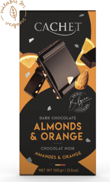 CACHET TABLET PUUR APPELSIEN MET AMANDELEN 12 X 100 G