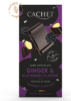 CACHET TABLET PUUR BRAAMBESSEN EN GEMBER 12 X 100G