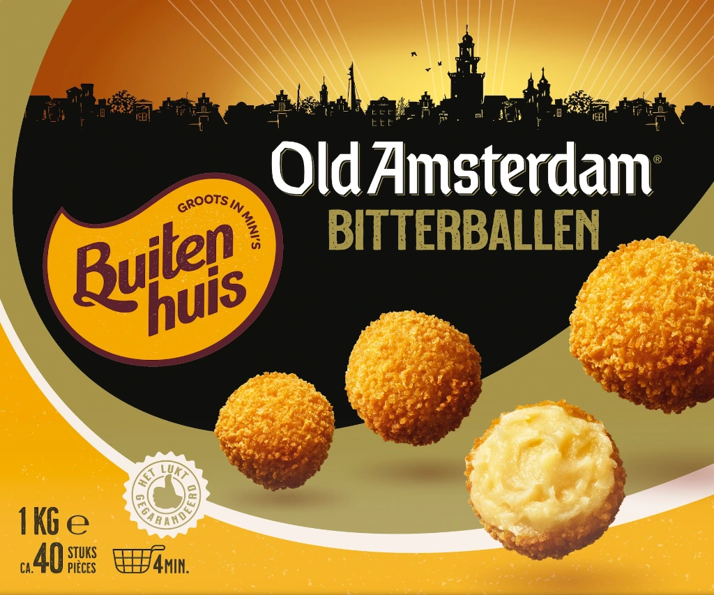 [NF/005001] BUITENHUIS OLD AMSTERDAM BITTERBALLEN 40 X 25 GR <*_*>