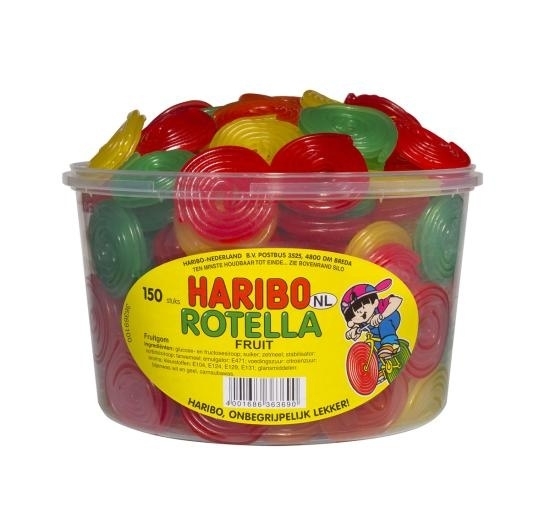 HARIBO ROTELLA FRUIT 150ST