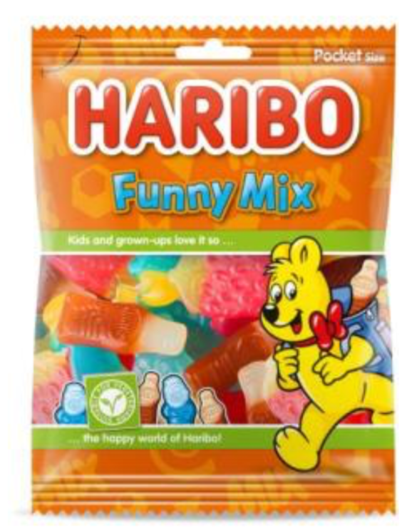 HARIBO FUNNY MIX 28 X 75GR