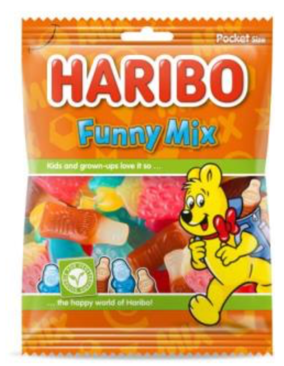 HARIBO FUNNY MIX 28X75GR