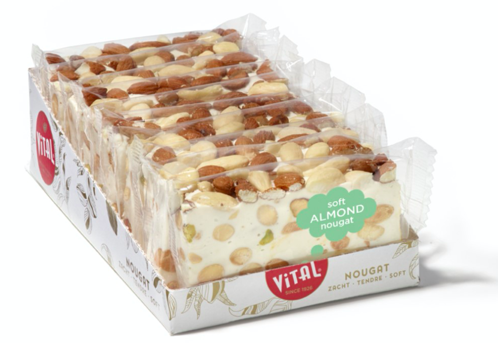 VITAL NOUGAT AMANDES SLICE 10 X 100 GR 