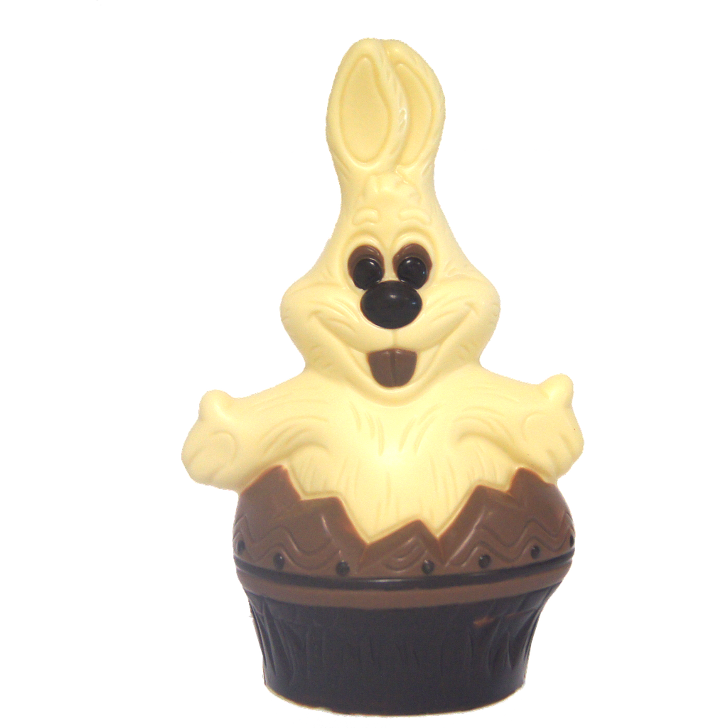 [HPW25] BGL HAPPY HAAS UIT EI WIT 25 CM - 3 STUKS