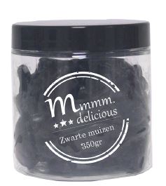 M-DELICIOUS ZWARTE MUIZEN 8X350GR