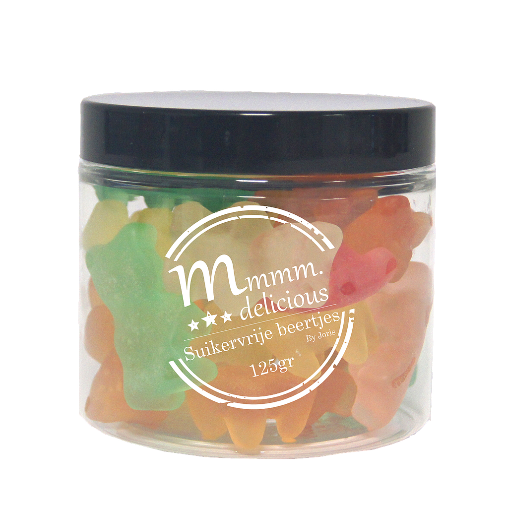 [MDL027] M-DELICIOUS SUIKERVRIJE BEERTJES 8X125GR