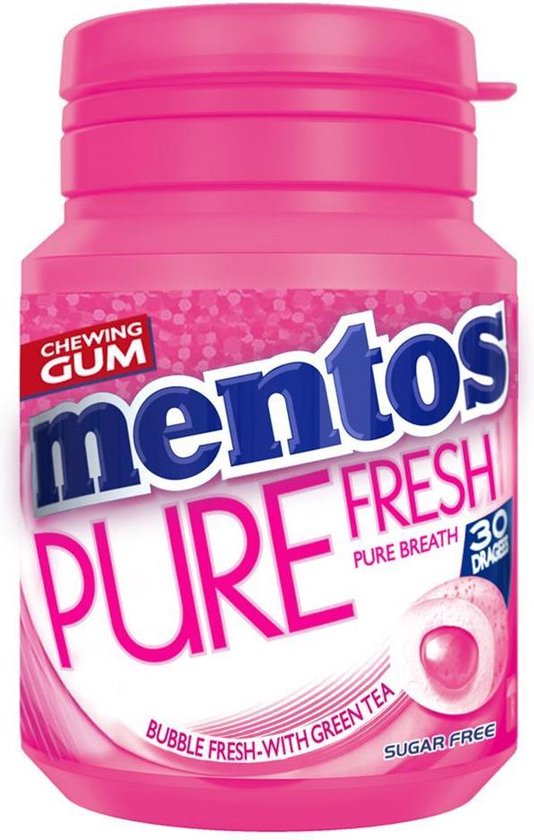 MENTOS GUM BOTTLE P/F BUBBLEFRESH 6 ST