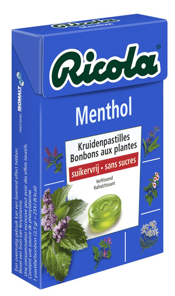 RICOLA BOX SF MENTHOL 20 X 50GR