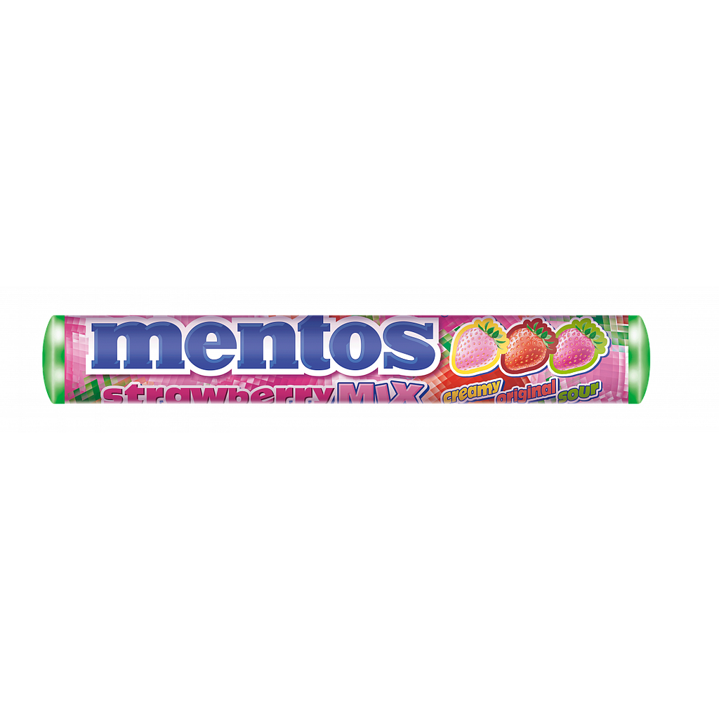 MENTOS STRAWBERRY MIX 40 ST