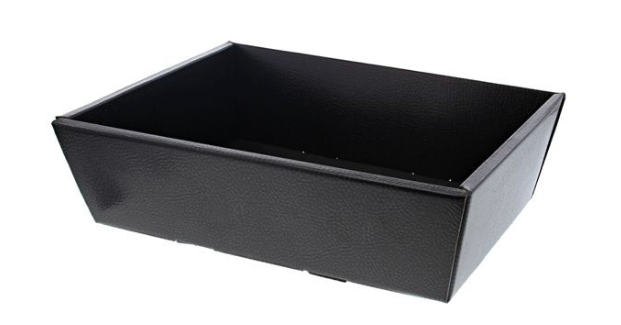 [KAR51839ZW] #VERP - MAND PELLE RECHTHOEK 29 X21 X 9 CM ZWART 5ST