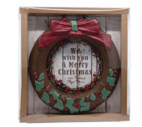 DE CHOCOLATERIE XMAS WREATH ( KERSTKRANS IN BOX ) 5 STUKS