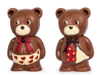 DE CHOCOLATERIE LOVE BEARS 5 + 5 PIECES - 13 CM IN MICCA