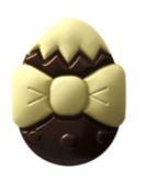 DELICE GEVULD EI MET STRIKJE FONDANT VANILLE 1,35 KG