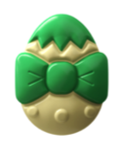 DELICE OEUFS FOURRÉ AVEC NOEUD BLANC PISTACHE 1,35 KG