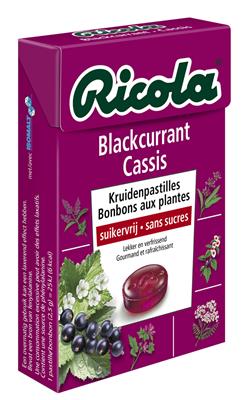 RICOLA BOX SF BLACK CURRANT 20 X 50GR