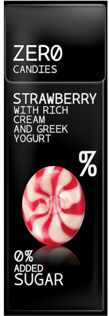 [028302] ZERO CANDIES AARDBEI YOGHURT 12 STUKS