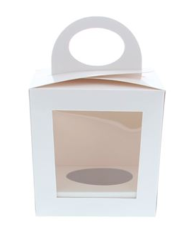 [PAS47001WI] #VERP - VENSTERDOOS 1 + SOKKEL WIT (EI 12/13CM) - 5ST