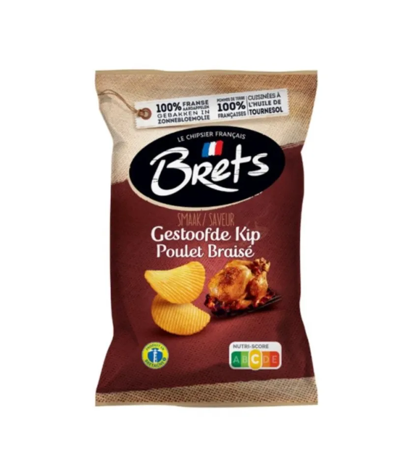 [BRPOBR4] BRETS CHIPS POULET BRAISÉ 18 X 40 GR
