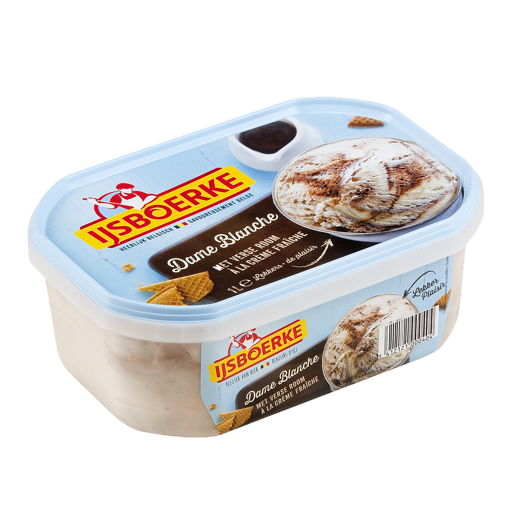 [20442] IJSBOERKE 1L DAME BLANCHE ROOMIJS <*_*>