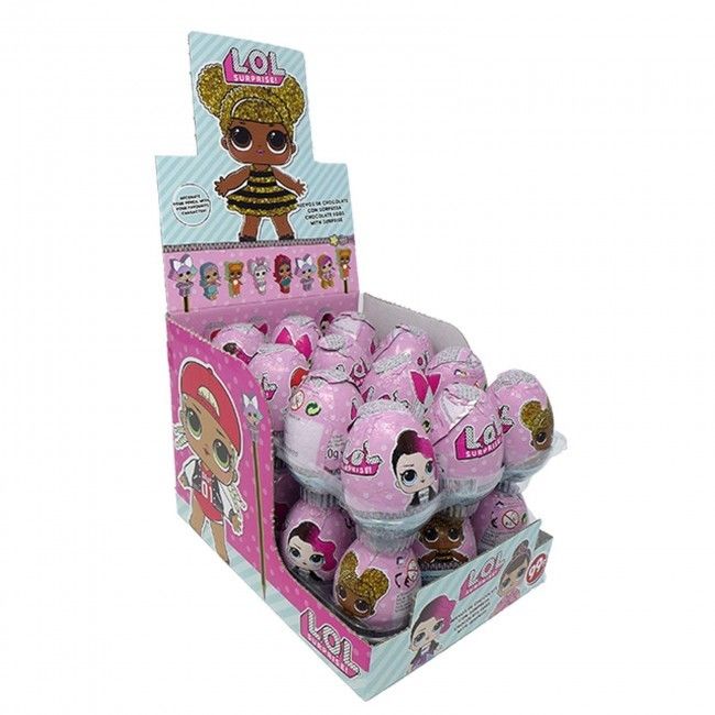 ZAINI LOL SURPRISE CHOCOLATE EGGS 24 STUKS