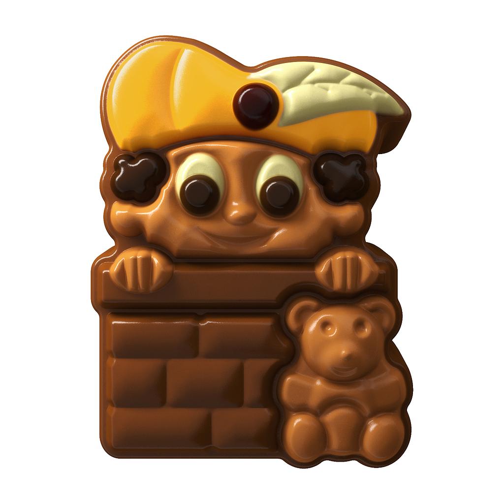 DELICE ICON PIET UIT SCHOORSTEEN MELK PRALINÉ 1,35 KG