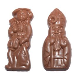 ZOKOLA ST. NICOLAS & PERE FOUETTARD SANS SUCRE NOIR PLEIN 1 KG 