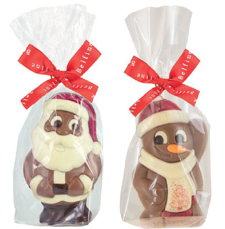 BELFINE BAG SANTA KARL  & SNOWMAN ADAM 12X75GR