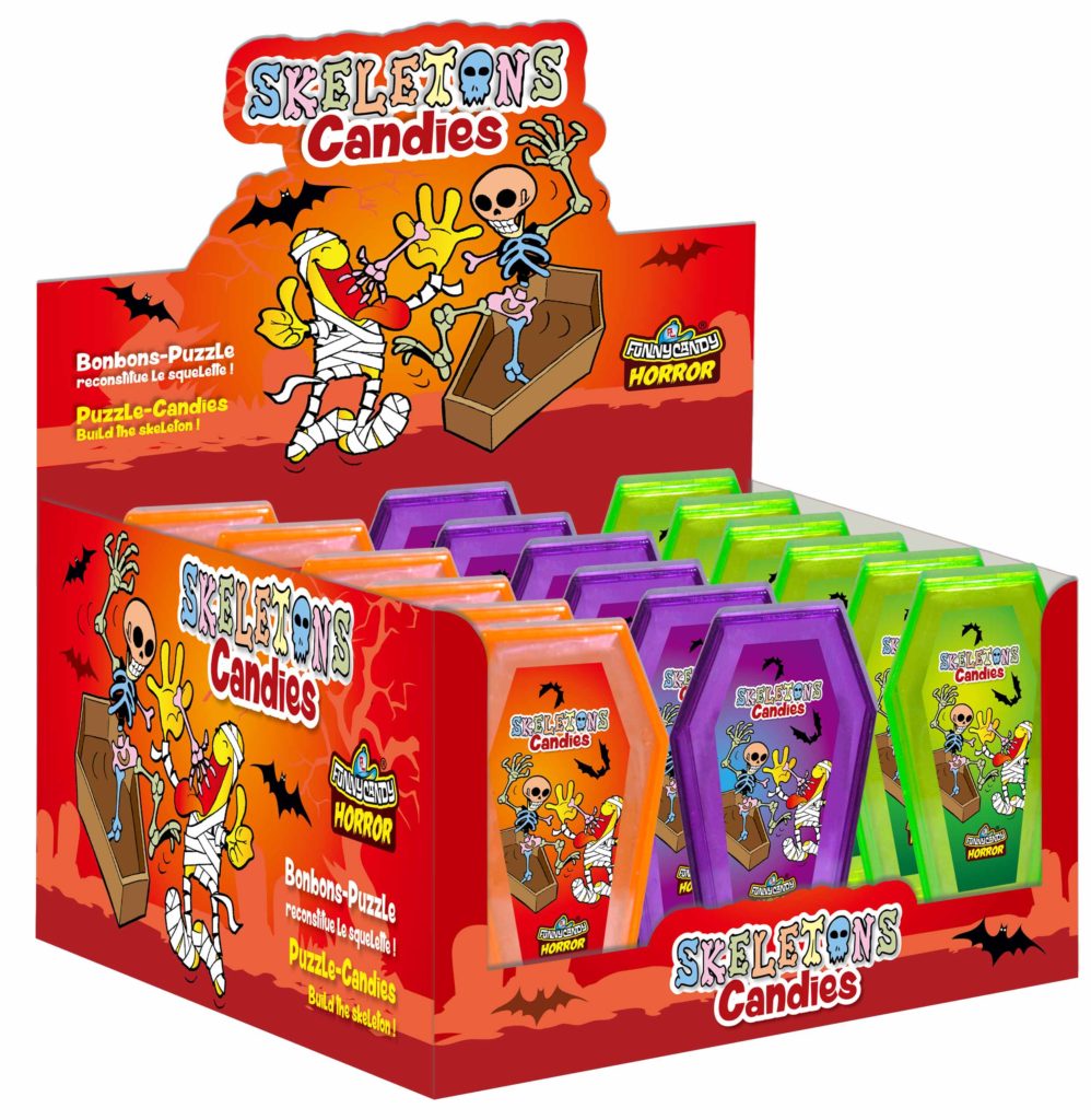 SKELETON CANDIES 18 STUKS