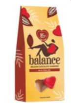 BALANCE COEUR ROUGE SOUS ALU LAIT  PRALINE  ( sans sucre ajouté ) 10X129G