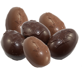 ZOKOLA SUIKERVRIJE HOLLE PAASEIEREN MELK 6,5CM - 20 GR - 1 KG